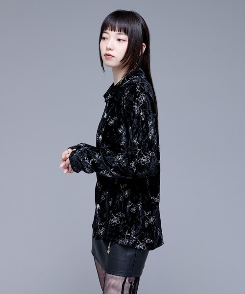 Ellno de Mavie（エルノデメヴィ） ブラウス シャツ チャイナメタル