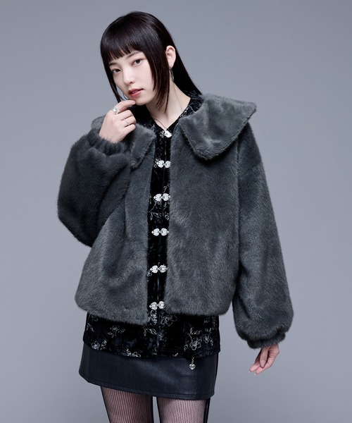 Ellno de Mavie（エルノデメヴィ） ブラウス シャツ チャイナメタル