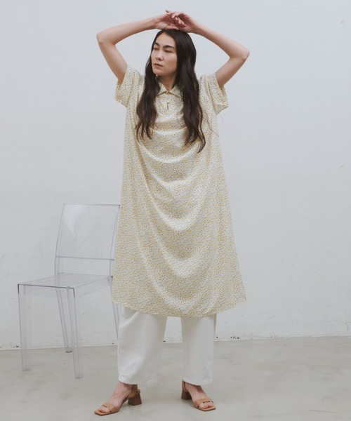 「Libra Cue」 半袖ワンピース FREE ブラック レディース_画像4