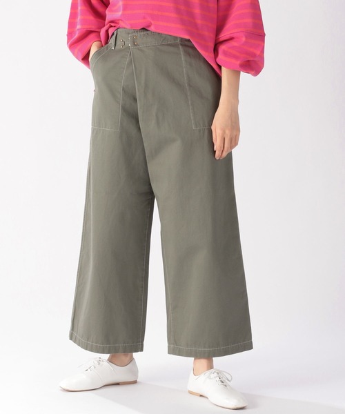 niko and…（ニコアンド） ペインターパンツ LARGE グリーン レディース