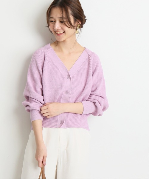 SLOBE IENA（スローブイエナ） ニットカーディガン FREE ピンク