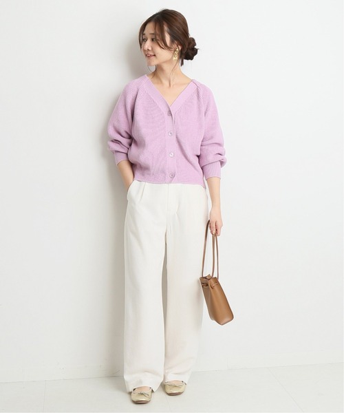 SLOBE IENA（スローブイエナ） ニットカーディガン FREE ピンク