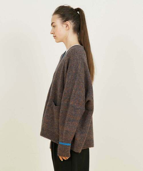 「FRAPBOIS」 ニットカーディガン 2 グリーン系その他 レディース_画像3