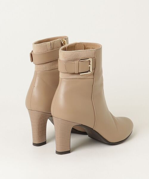 「HIMIKO」 ショートブーツ 22.5cm ベージュ レディース_画像2