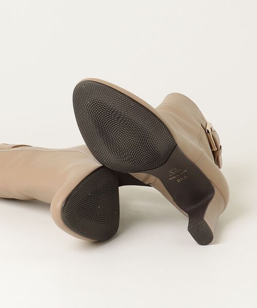 「HIMIKO」 ショートブーツ 22.5cm ベージュ レディース_画像3