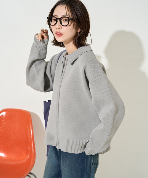 【正規サイト購入】bibiyPATTYPILGRIMTOP白襟カーディガングレー 正規サイト購入】bibiyPATTYPILGRIMTOP白襟カーディガングレー