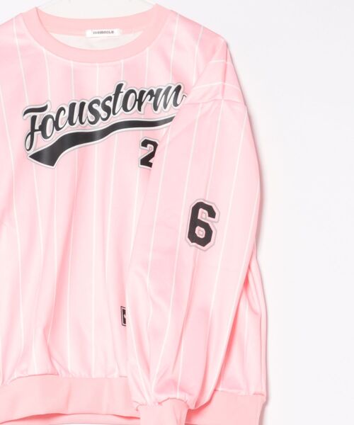 MEMECLE（メメクル） トレーナー スウェット 「 」ストライプ柄