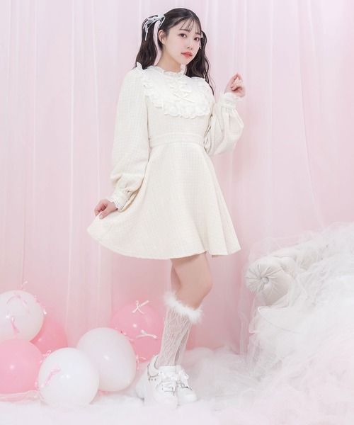 Honey Cinnamon（ハニーシナモン） 長袖ワンピース FREE ブラック