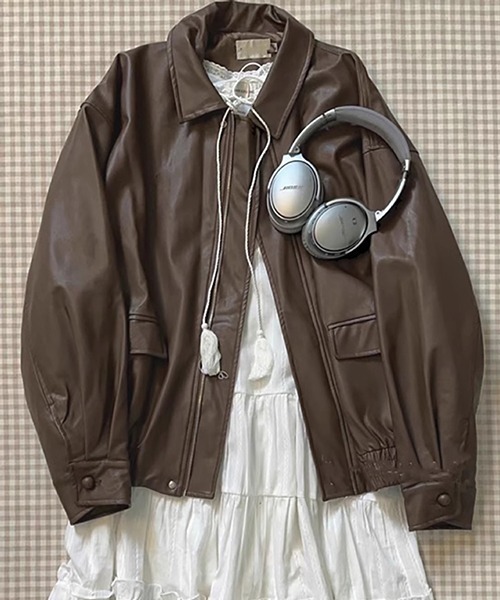 gossip!ロサンゼルス レザージャケット ライダース YUGA 合成革皮