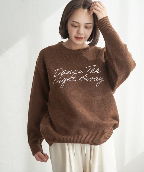 notch. ニット セーター ロゴ刺繍ニット レディース : ZOZOTOWN Yahoo