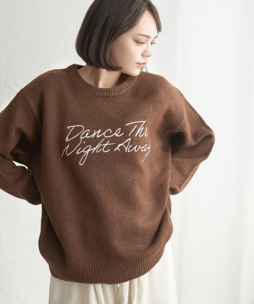 notch. ニット セーター ロゴ刺繍ニット レディース : ZOZOTOWN Yahoo