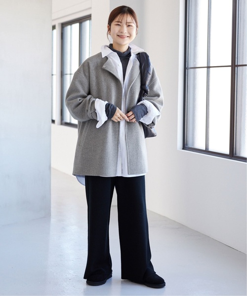 SLOBE IENA（スローブイエナ） ノーカラーコート FREE グレー