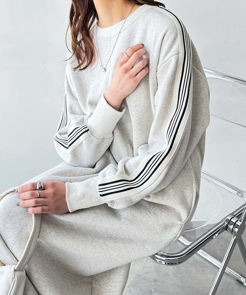 「GeeRA」 長袖ワンピース LARGE オートミール レディース_画像2