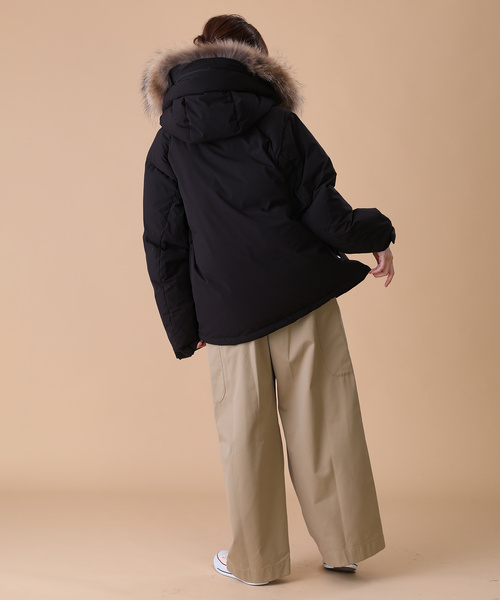 「FREAK'S STORE」 「FIRST DOWN」ダウンジャケット SMALL ブラック レディース_画像4