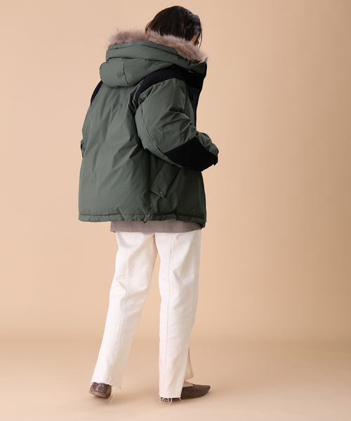 「FREAK'S STORE」 「FIRST DOWN」ダウンジャケット SMALL ブラック レディース_画像7