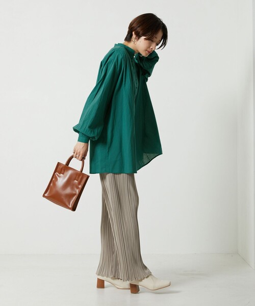 FREAK'S STORE（フリークスストア） 長袖チュニック フリ- ラベンダー