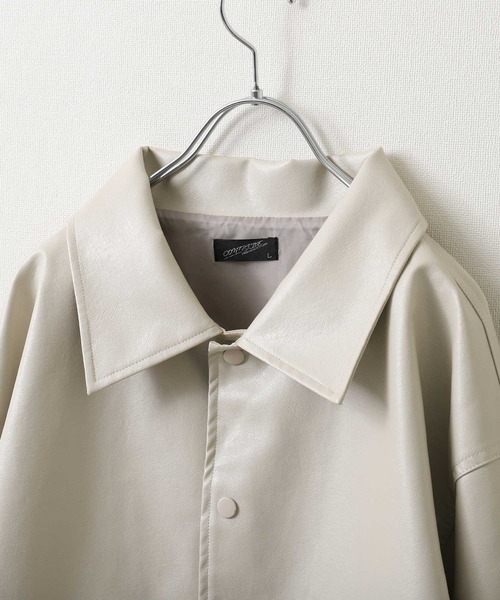 「ZIP FIVE」 「Contribe」ジャケット LARGE オフホワイト メンズ_画像8