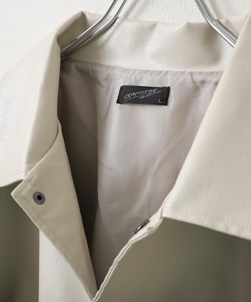 「ZIP FIVE」 「Contribe」ジャケット LARGE オフホワイト メンズ_画像9