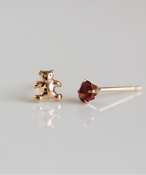 ピアス ゴールド ベア / ハート ピアス | K10YG 「Web限定」 レディース メンズの画像