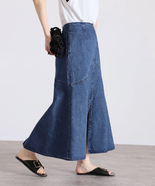 「VERMEIL par iena」 デニムスカート 38 ブルー レディース_画像5