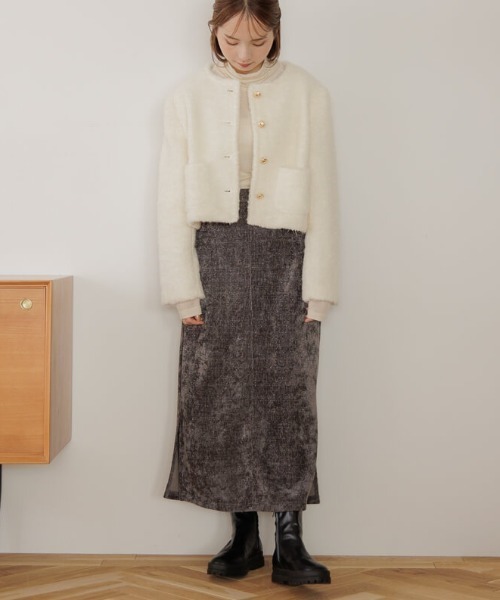 「flower」 タイトスカート FREE ブラック レディース_画像7