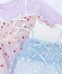 ベビー服 ロンパース 「リンク」いちご・花柄チ...の詳細画像2