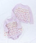 ベビー服 ロンパース 「リンク」いちご・花柄チ...の詳細画像3