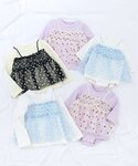 ベビー服 ロンパース 「リンク」いちご・花柄チ...の詳細画像5