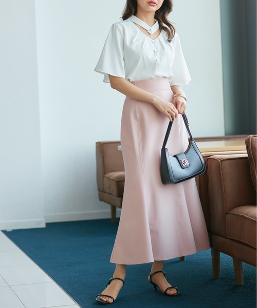 「visage」 フレアスカート M オフホワイト レディース_画像8