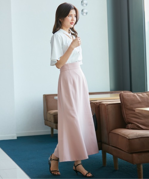 「visage」 フレアスカート M オフホワイト レディース_画像9