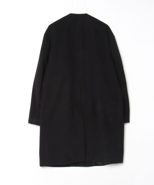 「collective.」 ノーカラーコート L ブラック メンズ_画像2