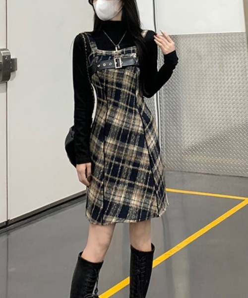 miniministore（ミニミニストア） ジャンパースカート チェック柄
