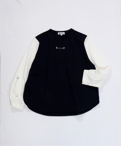 STUDIO PICONE（スタジオピッコーネ） tシャツ 袖切替ポンチプル