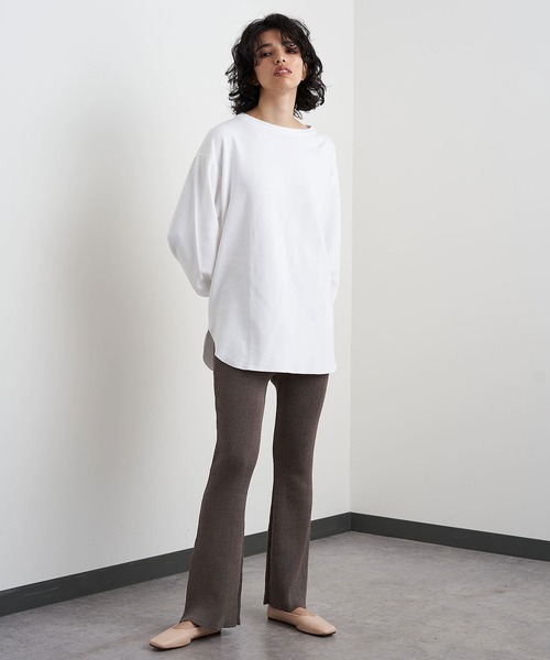 「Whim Gazette」 長袖カットソー FREE オフホワイト レディース_画像2