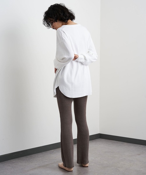 「Whim Gazette」 長袖カットソー FREE オフホワイト レディース_画像5