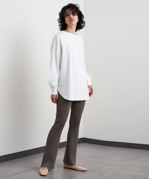 「Whim Gazette」 長袖カットソー FREE オフホワイト レディース_画像6