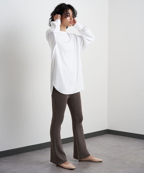 「Whim Gazette」 長袖カットソー FREE オフホワイト レディース_画像7