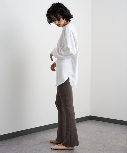 「Whim Gazette」 長袖カットソー FREE オフホワイト レディース_画像8