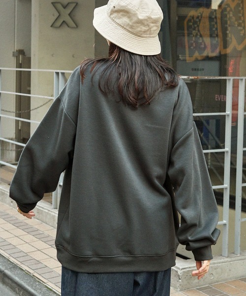 「Labrador Retriever」 スウェットカットソー「mono-martコラボ」 M ダークブラウン メンズ_画像5