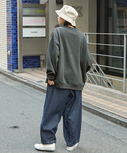 「Labrador Retriever」 スウェットカットソー「mono-martコラボ」 M ダークブラウン メンズ_画像7