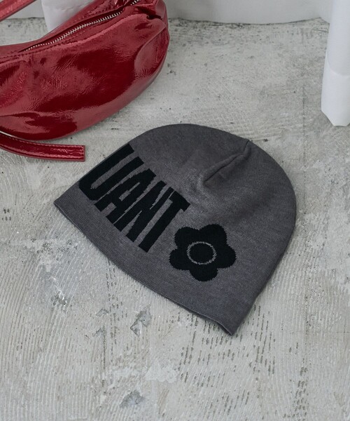 「PUBLUX」 ニットキャップ「MARY QUANTコラボ」 フリ- ブラック レディース_画像5
