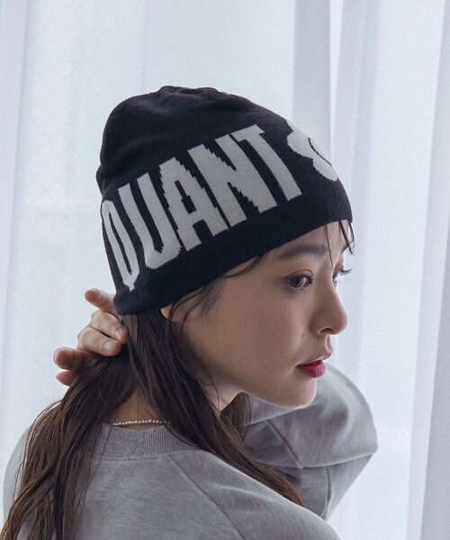 「PUBLUX」 ニットキャップ「MARY QUANTコラボ」 フリ- ブラック レディース_画像7