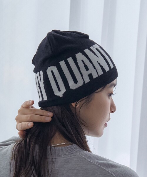「PUBLUX」 ニットキャップ「MARY QUANTコラボ」 フリ- ブラック レディース_画像9