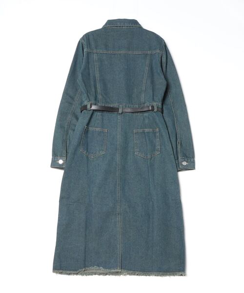 「gossip!ロサンゼルス」 シャツワンピース S インディゴブルー レディース_画像2