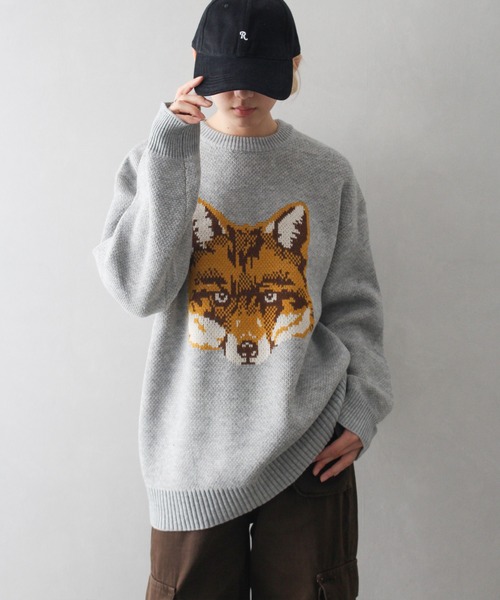 「SpRay」 長袖ニット FREE ブルー レディース_画像8