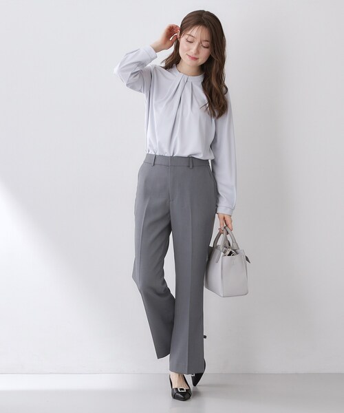 index（インデックス） パンツ ストレッチスリムフレアパンツ「洗濯機
