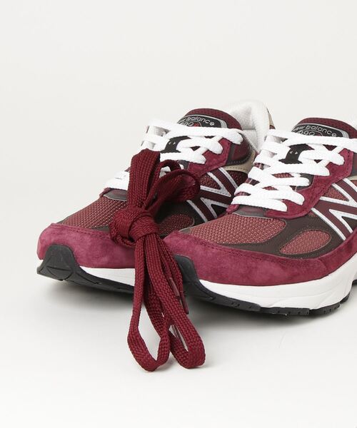 「New Balance」 ローカットスニーカー 28cm パープル メンズの画像