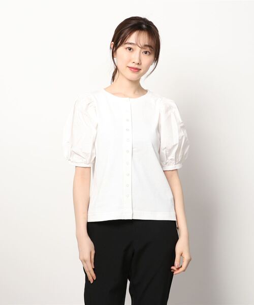 「Ray BEAMS」 半袖カットソー ONE SIZE グリーン レディース_画像2