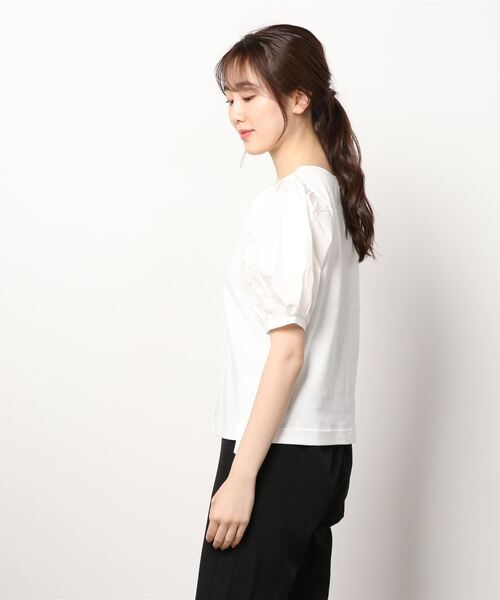 「Ray BEAMS」 半袖カットソー ONE SIZE グリーン レディース_画像4