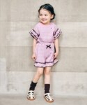 パンツ 「リンク」ワッフルフリル ショートパン...の詳細画像1